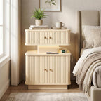 Nightstands Set of 2 with Charging Station, Modern Night Stands Set 2 with - Image 7