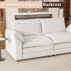 Modern Loveseat Sofa Chenille Cloud Couch - Image 6