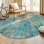 RELEANY Washable Round 6ft Area Rug - Image 2