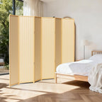 6 Panel Room Divider and Extra Wide Folding Privacy Screen, 94.5" W x 67" H - Image 8