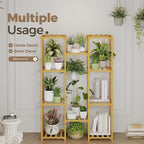 Bamworld Bamboo Plant Stand Indoor Hanging Plants Shelf - Image 5
