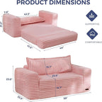 MAXYOYO Convertible Sofa Bed, 2 in 1 Folding Couch Bed - Image 2