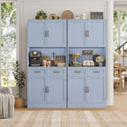 HOSTACK 71" Tall Kitchen Pantry Storage Cabinet, Modern Kitchen Hutch Bar - Image 4