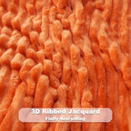 NEWCOSPLAY Fleece Ribbed Cozy Twin Blanket - Image 5