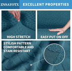 ZNSAYOTX 1 Piece Stretch Oversized Sofa Covers, New Plaid Couch Cover - Image 3