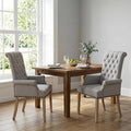 Modern Upholstered Fabric Dining Chairs Set of 2, Accent Chairs by JYFN
