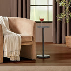 mDesign Glass Top Side/End Drink Table - Image 2