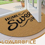 OLANLY Half Circle Front Door Mat, Low Profile Doormat, Stain and Fade Resistant - Image 3