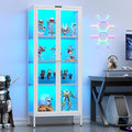 UNICOLY Display Cabinet with Glass Doors, Glass Display Cabinet with 8 Color by For30YearsWehavespecializedinsteelfurniture