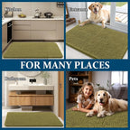 OLANLY Dog Door Mat for Muddy Paws 40x32, Super Absorbent Chenille Mud Mat | - Image 8
