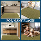 OLANLY Dog Door Mat for Muddy Paws 40x24, Super Absorbent Chenille Mud Mat | - Image 8
