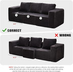 Hobestluk Modular Sectional Sofa Memory Foam Couch Oversized Sectional Sofa - Image 4