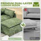 LEVELEVE 112.5" U-Shape Modular Sofa - Image 5