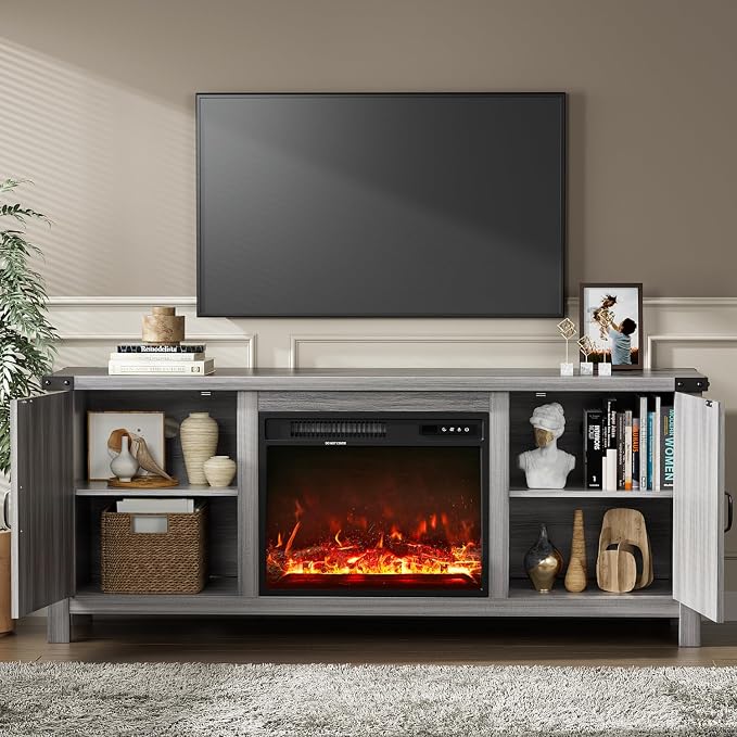 YESHOMY Fireplace TV Stand - Image 3
