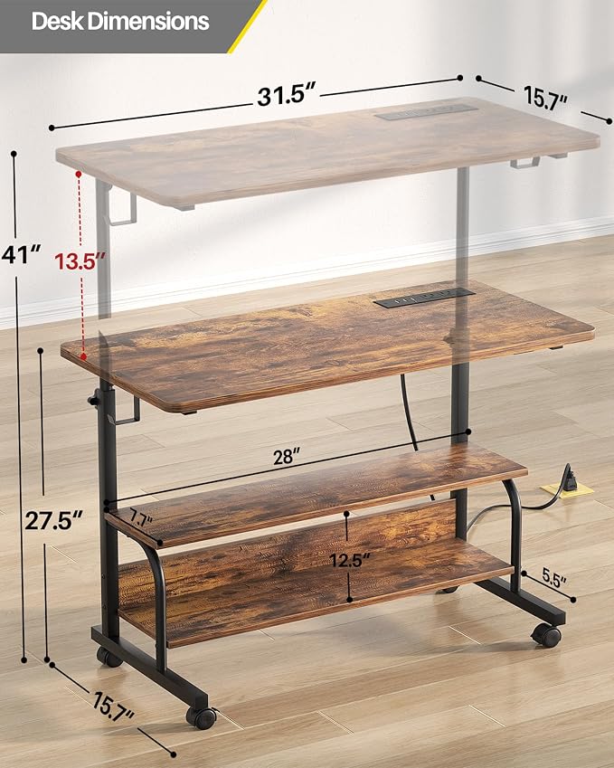 Armocity Rolling Standing Desk - Image 3