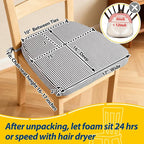 AAAAAcessories D-Shaped Chair Cushions, Featuring Ties and Removable, - Image 2