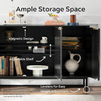 EYYTHUNG Fluted Storage Cabinet - Image 4