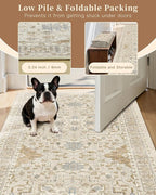 Madane Hallway Runner Rug 2'6''x14' Kitchen Runners Vintage, Soft Low Pile - Image 6