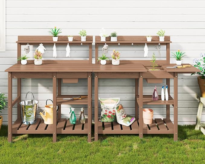 SERWALL Outdoor Potting Bench - Image 9