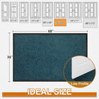 Super Absorbent Front Door Mat, Non-Slip Washable Indoor Doormats, Low Profile - Image 2