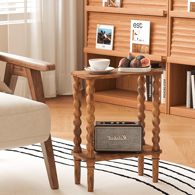 Veegle Narrow Side Table, Small End Table - Image 3