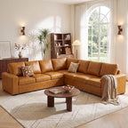 ABCASA Oversized Modular V Shaped Sectional Couches by ABCASA