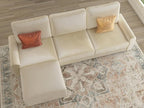 EASE MOOSE Large Seat Velvet L-Shaped Sofa, Soft 4 Seat Couch - Image 4