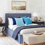 Topfinel Decorative Throw Pillow Covers Aque Teal Blue Series, Summer Corduroy - Image 7