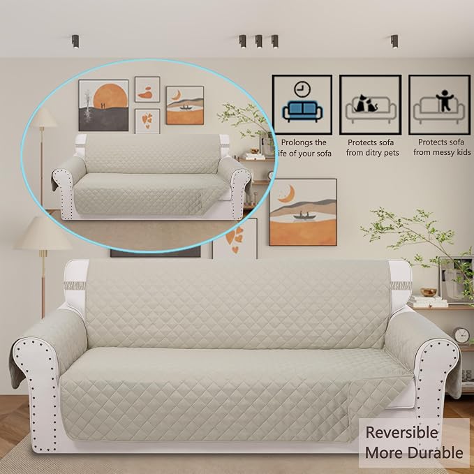 Reversible Oversized Sofa Covers, XL Sofa - Image 2