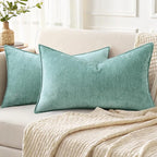 decorUhome Summer Couch Throw Pillow Covers 12x20 Set of 2, Decorative Soft by decorUhome