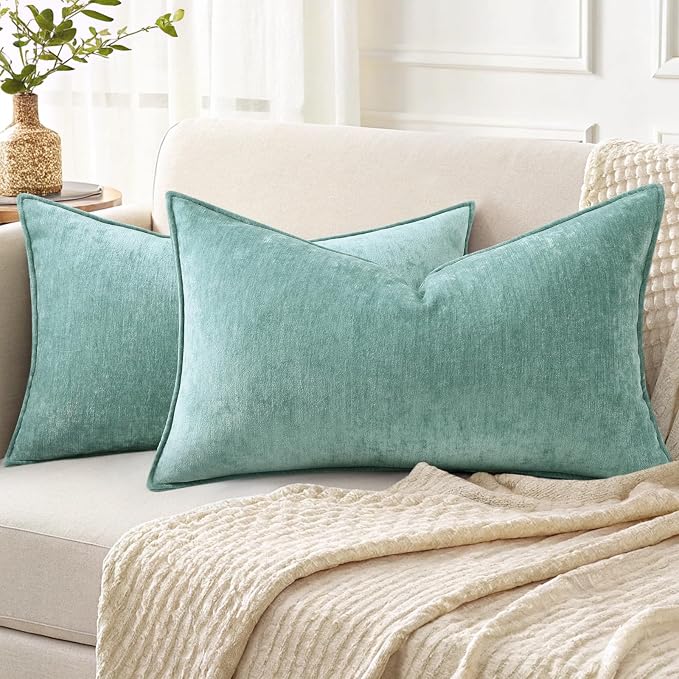 decorUhome Summer Couch Throw Pillow Covers 12x20 Set of 2, Decorative Soft by decorUhome