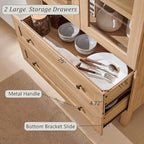 IFGET 71" Tall Arched Kitchen Pantry, Modern Farmhouse Wood Kitchens Storage - Image 5