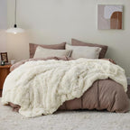 Bedsure GentleSoft Fluffy Cream King Size Blanket by Unknown