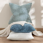 MIULEE Decorative Couch Throw Pillow Covers 18x18 Inch Coastal Blue 2 Pack | - Image 4
