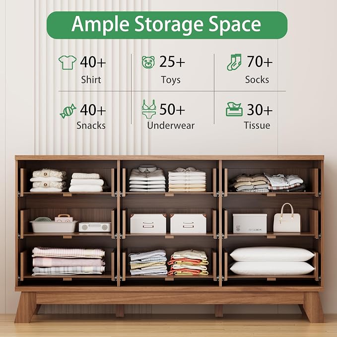 Xixini Fluted Dresser for Bedroom - Image 3