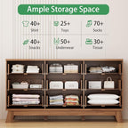 Xixini Fluted Dresser for Bedroom - Image 3