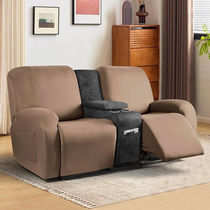 ANARACHON Leather Look Recliner Console Cover - Image 2