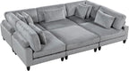 Lexicon 120 Inch Modular Sectional Sofa - Image 8