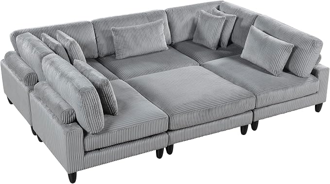 Lexicon 120 Inch Modular Sectional Sofa - Image 8