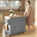 HOMCOM Kitchen Island Cart - Image 8