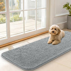 OLANLY Dog Door Mat for Muddy Paws 47x17, Super Absorbent Chenille Mud Mat | by OLANLY