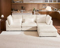 115" Oversized Corduroy Couch Modular Sectional Sofa, Washable Cloud Couch by CHICHOUSE
