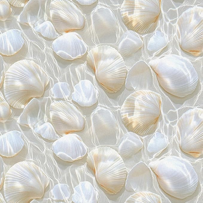HOMETITUTE Pearl Pattern Wallpaper Peel and Stick Self Adhesive Vinyl Wall - Image 2