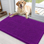 OLANLY Dog Door Mat for Muddy Paws 35x24, Super Absorbent Chenille Mud Mat | by OLANLY