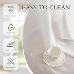 MYSKY HOME Short White Sheer Curtains - Image 7