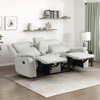 Lexicon Manual Double Reclining Loveseat, Polished Microfiber Manual Wall - Image 8