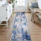 RELEANY Washable Runner 2'x9' Abstract Area Rug - Image 2