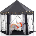 Monobeach Princess Tent Girls Black Large Playhouse Kids Castle Play Tent by Monobeach