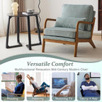 VINGLI Upgraded Premium Corduroy Accent Chairs Set of 2, Upholstered Arm Chair - Image 7