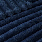 Exclusivo Mezcla Striped Queen Size Fleece Blanket - Image 4